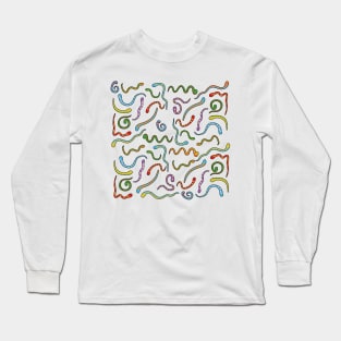 Snake Pattern Long Sleeve T-Shirt